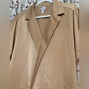 Worthington Beige Wrap Blouse